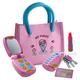 Dress Up America Prinzessinnen-Set für Mädchen mit Geldbörse, Klapptelefon, leuchtender Fernbedienung mit Schlüsseln, Spiellippenstift, Kinderkreditkarte – Rollenspielspielzeug