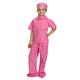 Dress Up America 874P-M Scrub's Pretend Play Outfit-Größe Mittel (8-10 Jahre) Kinder Doktor Scrubs Fancy Kostüm, rosa, (Taille: 76-82 Höhe: 114-127 cm)