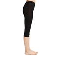 ESPRIT Damen Leggings Cotton Capri W LE blickdicht einfarbig 1 Stück, Schwarz (Black 3000), 42-44