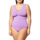 belly cloud Damen Body figurformend mit V-Ausschnitt, Violett (african violet), XXL