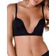 Wonderbra Damen ULTIMATE PLUNGE Push-Up BH mit tiefem Ausschnitt , Plunge Braschwarz, 70E