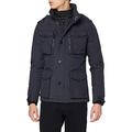 Schott NYC Herren Field Jacke, Blau (Navy), Large