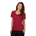 Trigema Damen Biobaumwolle 539201 T-Shirt, Rot (Rubin-C2C 536), M