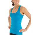 Winshape Damen Cross Back Top Fitness Freizeit Sport Essential Slim Fit, Türkis, XS, WVR25