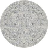 Gray 94 x 0.43 in Area Rug - Astoria Grand Oval Attell Floral Grey Area Rug Polypropylene | 94 W x 0.43 D in | Wayfair ATGD5661 39939998