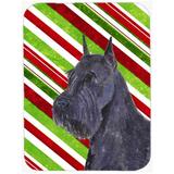 The Holiday Aisle® The Holiday Aisle Schnauzer Candy Cane Holiday Christmas Glass Cutting Board Glass | 0.15 H x 15.38 W in | Wayfair