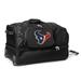 MOJO Houston Texans Black 27'' 2-Wheel Drop Bottom Rolling Duffel Bag