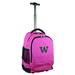 Pink Washington Huskies 19'' Premium Wheeled Backpack