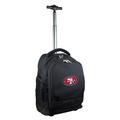 Black San Francisco 49ers 19'' Premium Wheeled Backpack