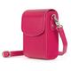 MegaGear MG1253 Canon PowerShot S120, Sony Cyber-shot DSC-RX100 V, DSC-RX100 IV, DSC-RX100 III, DSC-RX100 II Leder Kameratasche mit Trageriemen - Rosa