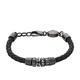 Diesel Men's Black-Tone Leather Bracelet, DX0963001