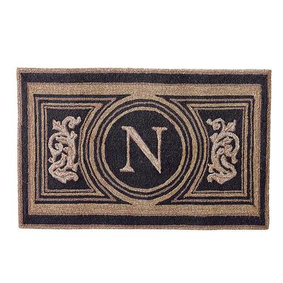 Wingate Monogrammed Door Mat - Gray, 36" x 72", J - Frontgate