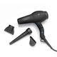 Diva Professional Styling Ultima 5000 Black Rubberised Hairdryer with Wand