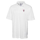 Men's Cutter & Buck White Texas Rangers Big Tall DryTec Genre Polo