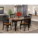 Darby Home Co Arehart 5 - Piece Rubberwood Solid Wood Dining Set Wood in Black | Wayfair DABY6263 39894058
