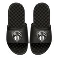 Youth ISlide Black Brooklyn Nets Personalized Primary Slide Sandals