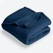 Bare Home Lightweight Polar Fleece Blanket Microfiber/Fleece/Microfiber/Fleece in Blue | 90 W in | Wayfair 812228031113