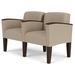 Belmont 2-Seater w/ Center Arm in Upgrade Fabric or Healthcare Vinyl