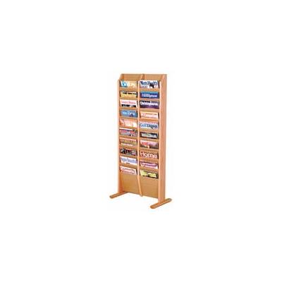 20 Pocket Freestanding Magazine Rack