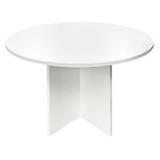 White 42" Round Conference Table