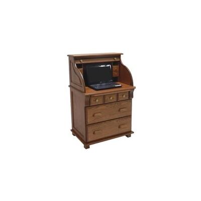 29"W Solid Oak Laptop Computer Scholar's Desk - Made in USA