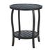 Summer Classics Somerset Outdoor Side Table Metal in Black | 26.75 H x 22 W x 22 D in | Wayfair 40062