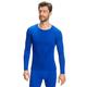 FALKE Herren Baselayer-Shirt Warm Round Neck M L/S SH Funktionsgarn Schnelltrocknend 1 Stück, Blau (Yve 6714), XL