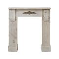 Rebecca Mobili Mantelpiece Decorative Frame Wood Grey Shabby Design Sitting Room Home Decoration - Dimensions: 98 x 97 x 22,5 (HxWxD) - Art. RE4864