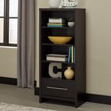 ClosetMaid Hex 50" H x 21.5" W Standard Bookcase Wood in Black | 50 H x 21.5 W x 13.5 D in | Wayfair 1661