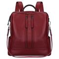 S-Zone Lightweight Women Genuine Leather Backpack Small Casual Shoulder Bag Purse