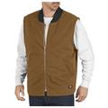 Dickies Men's Sanded Duck Insulated Vest, Brown Duck, Large