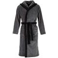 Di FICC Hiano Monza Unisex Dressing Gown with Hood - Grey - Large