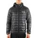 Emporio Armani Men's Train Core Hooded Down Jacket Quilted, Black, Medium