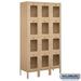 Salsbury S-54365TN-U 3 x 6 x 15 in. Four Tier Extra Wide See Through Metal Locker Tan - Unassembled