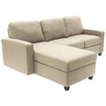Brown Reclining Sectional - Serta at Home Serta Palisades Reclining Sectional Sofa w/ Storage Chaise Polyester | 36 H x 89 W x 62 D in | Wayfair