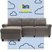 Gray Reclining Sectional - Serta at Home Copenhagen Reclining Sectional Sofa w/ Storage Chaise Polyester | 36 H x 89 W x 62 D in | Wayfair