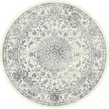 Gray/White 63 x 0.43 in Area Rug - Astoria Grand Attell Floral Cream/Light Grey Area Rug Polypropylene | 63 W x 0.43 D in | Wayfair