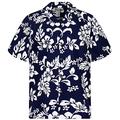 KY's Hawaiian Shirt original made in Hawaii 100% Cotton Blue from Red, Blue, 4XL