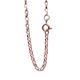 ANTOMUS® 18k ROSE GOLD VERMEIL SOLID DIAMOND CUT ENGLISH BELCHER CHAIN 2.3mm Wide 32 inch