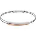 Skagen Bracelet for Women Kariana, 37 mm x 2.8 mm x 2.8 mm and 61 mm + 49.5 mm Circumference Silver Stainless Steel Bracelet, SKJ1033998