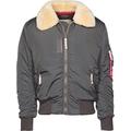 ALPHA INDUSTRIES Men's Injector III Bomber Jacket, Grey (greyblack 136), Large