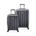 DELSEY Paris Helium Aero Hardside Expandable Luggage with Spinner Wheels, Titanium, Carry-On 19 Inch