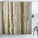 East Urban Home Onyx Marble Rock Themed Vertical Lines & Blurry Stripes in Earth Color Shower Curtain Set Polyester | 84 H x 69 W in | Wayfair