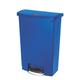 Rubbermaid Commercial Products 1883597 90L/24G FS Slim Jim Step On Kunststoff-Tretabfalleimer Blau Tretabfallbehälter, Plastik, 57 x 35.5 x 83 cm