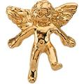 14ct Yellow Gold Religious Guardian Angel Lapel Pin 11x10mm Jewelry Gifts for Men