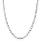 925 Sterling Silver Polished Lobster Claw Closure 5.75mm Close Link Flat Curb Chain Necklace Jewelry Gifts for Women - 51 Centimeters