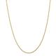 14ct Yellow Gold 1.2mm Solid D Cut Lobster Rope Chain Necklace Lobster Claw Jewelry Gifts for Women - 56 Centimeters