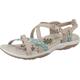 Skechers Women's Reggae Slim - Vacay-40955 Sling Back Sandals, Beige Taupe, 4 UK