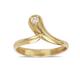 14ct Yellow Gold CZ Cubic Zirconia Simulated Diamond Top Adjustable Snake Shape Body Jewelry Toe Ring Jewelry Gifts for Women