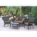 August Grove® Bellas 4 Piece Sofa Set w/ Cushions in Brown | Outdoor Furniture | Wayfair AGGR5334 39350845